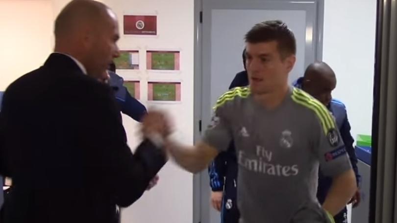 Zidane come Cuper, la carica prima della partita