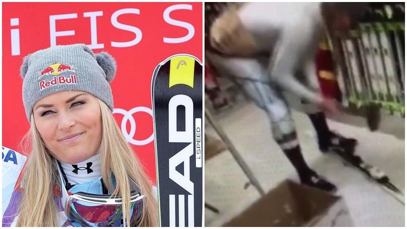 Sci, la Vonn prende a martellate i suoi sci. Poi arrivano le scuse