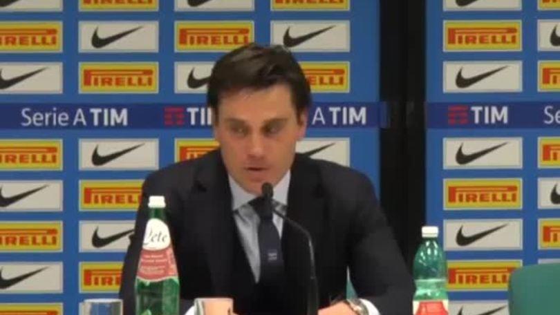 Montella: "Abbiamo giocato meglio dell'Inter"
