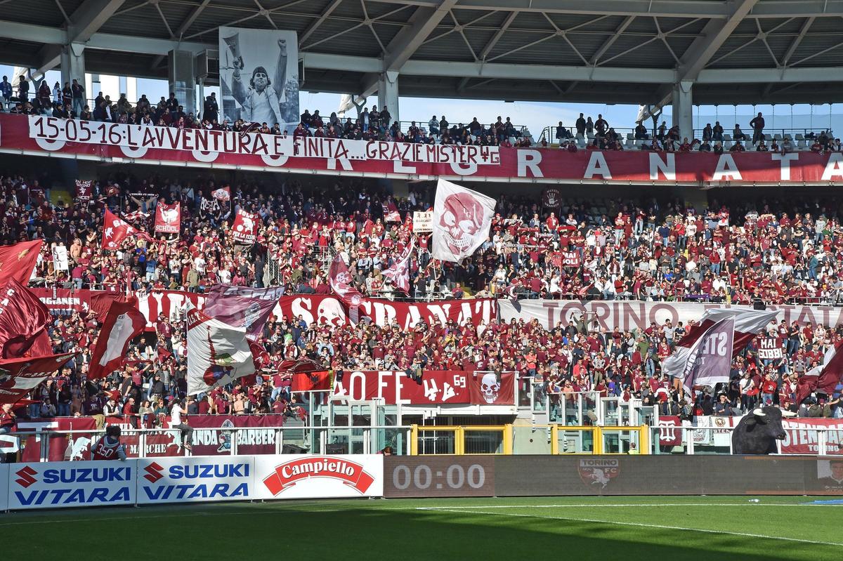 Torino, striscione in curva per Ventura: «Avventura finita»