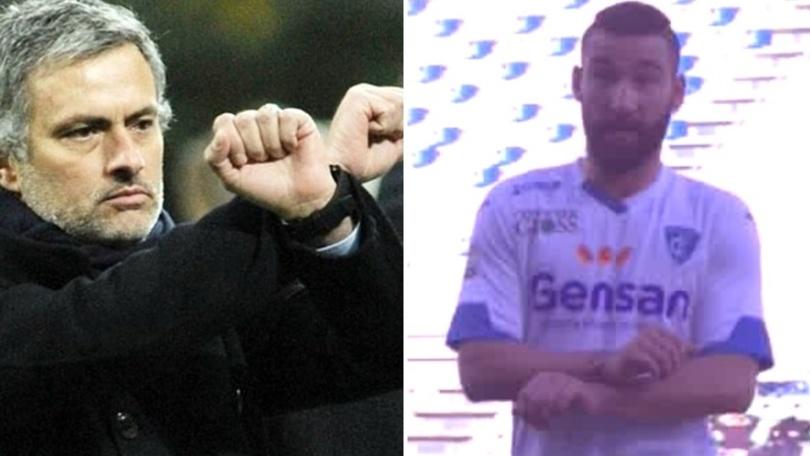 Sassuolo-Empoli, Tonelli come Mourinho: manette dopo l'espulsione!