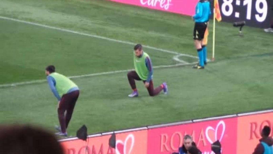 Il ritorno in campo di Kevin Strootman e l'ovazione dell'Olimpico