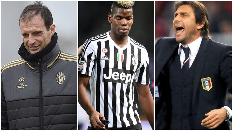 Conte al Chelsea con Pogba. Mancini in pole per l’Italia. Juve: Allegri fino al 2019