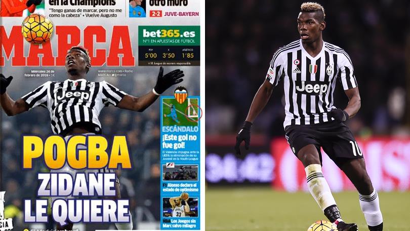 Calciomercato Juventus: «Il Real piomba su Pogba. Lo vuole Zidane»
