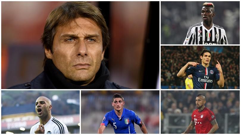 Chelsea, la lista Conte: Pogba, Vidal e Cavani