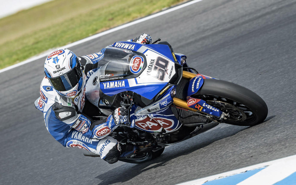 SBK Phillip Island, libere 2: Guintoli fa volare la Yamaha