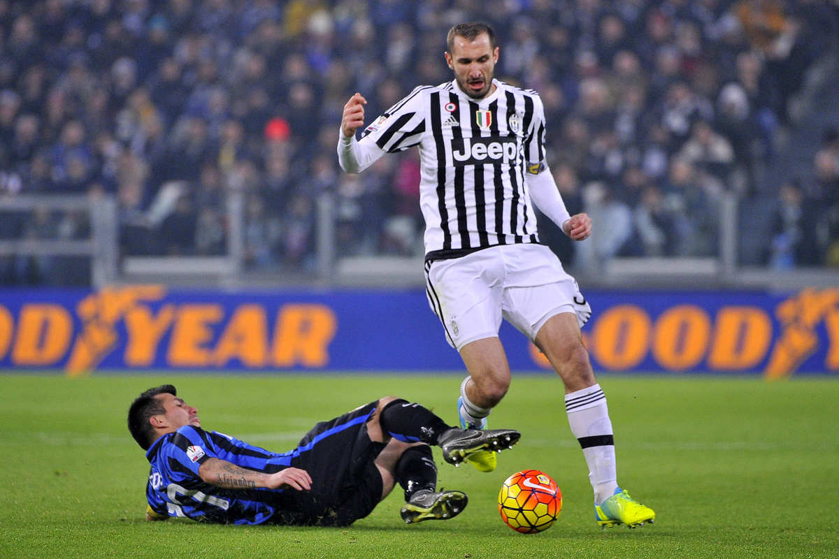 Juventus, contro l'Inter rientra Chiellini. Sarà di nuovo 3-5-2