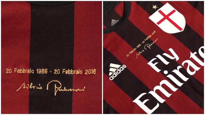 Milan, la maglia per i 30 anni di presidenza Berlusconi