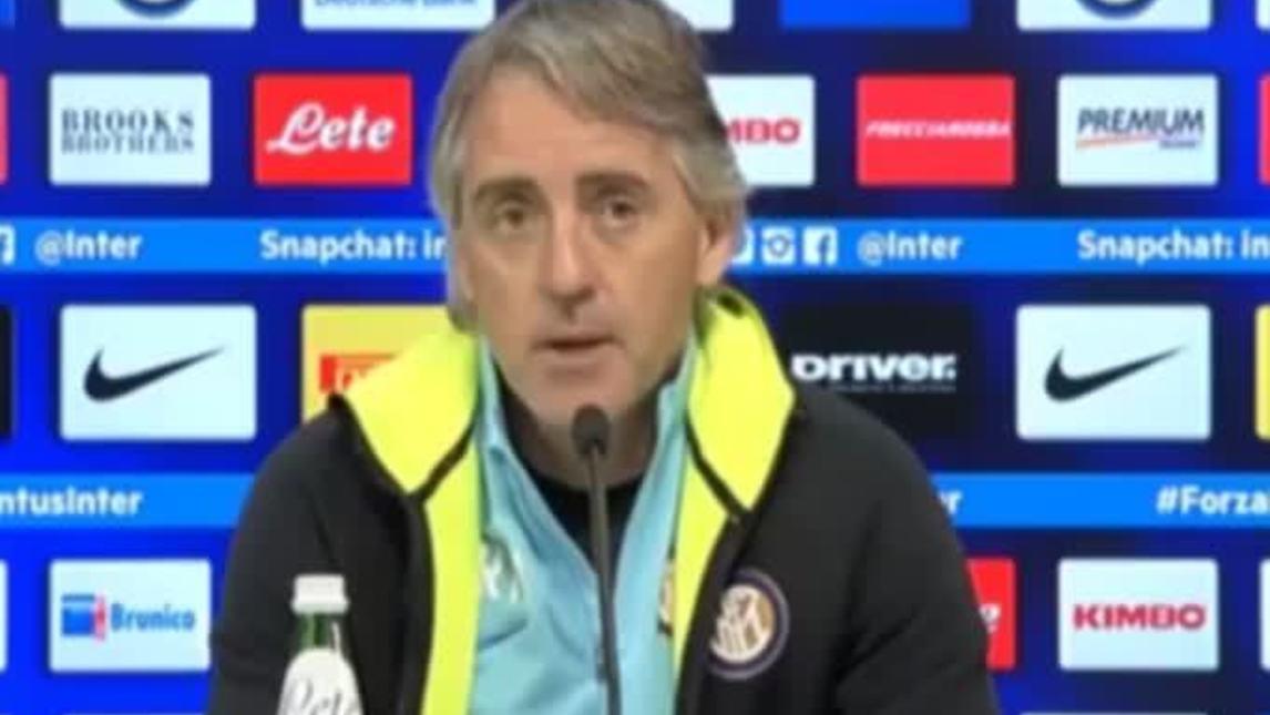Mancini: "Nazionale? Sto bene all'Inter"