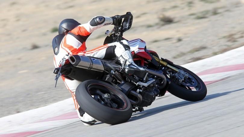 Ducati Hypermotard 939 SP, la prova in pista