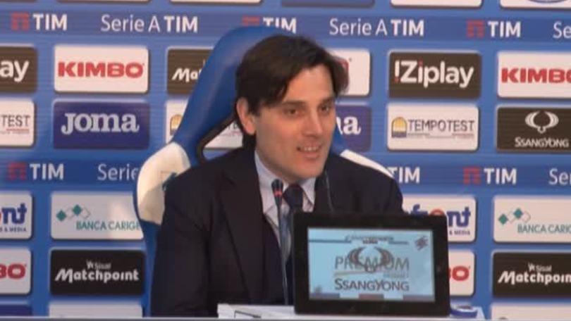 Montella: "Complimenti alla squadra"
