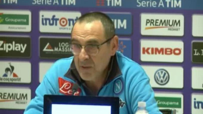 Sarri: "Tutti in piedi per Higuain"