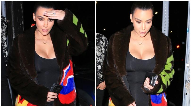 Kim Kardashian, dopo il parto è hot: scollatura esagerata