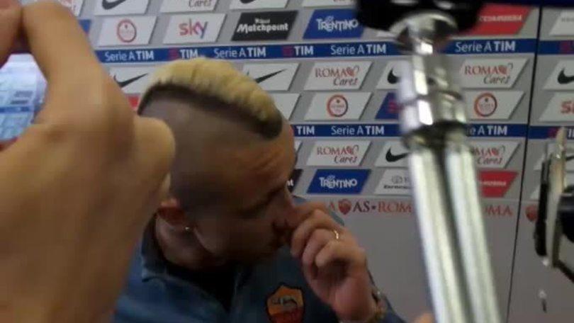 Roma, Nainggolan stizzito: "Il Chelsea? Fatemi stare tranquillo"