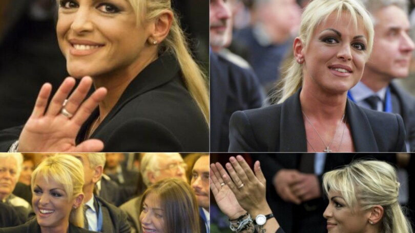 Francesca con Berlusconi, mostra l'anello al dito