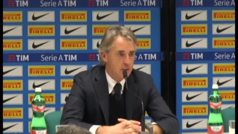 Mancini: "Roma? Prima dobbiamo battere il Bologna..."