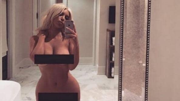 Kim Kardashian esagerata: senza veli su Instagram