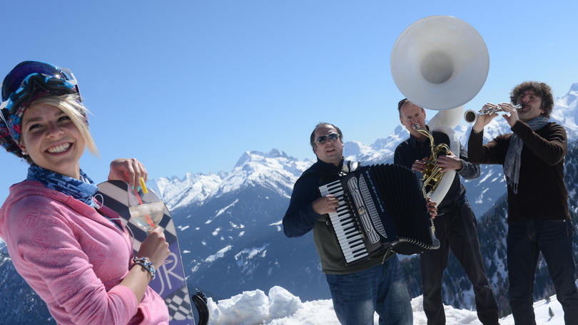 Sulle piste da sci a ritmo di musica