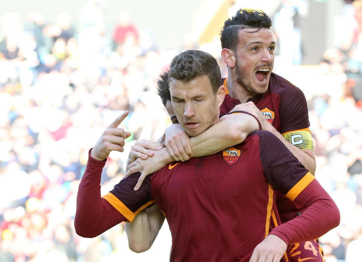 Udinese-Roma 1-2, Dzeko-Florenzi per l'ottava meraviglia di Spalletti