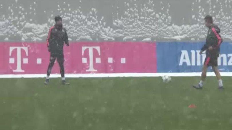 Il Bayern aspetta la Juve sotto la neve