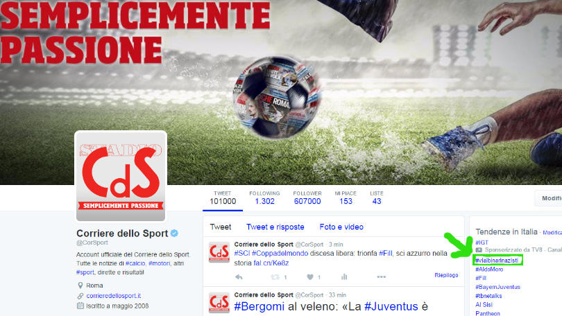 La notizia ai tempi dei social network: così #viaibinarinazisti è diventato trend topic