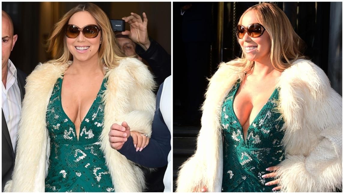 Mariah Carey, incanta a Londra: scollatura esagerata