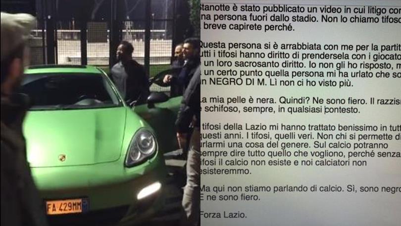 Serie A Lazio, Onazi sfiora la rissa con un tifoso: «Mi ha chiamato negro di m...»