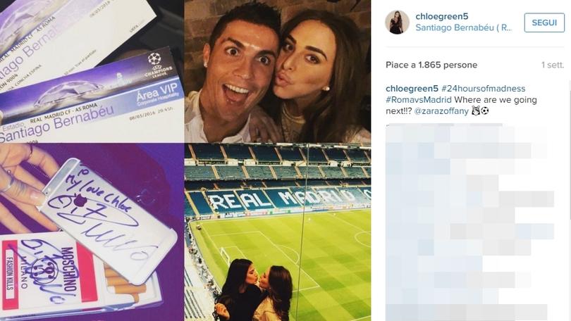 Cristiano Ronaldo alla sua nuova fiamma: «Il mio amore Chloe»