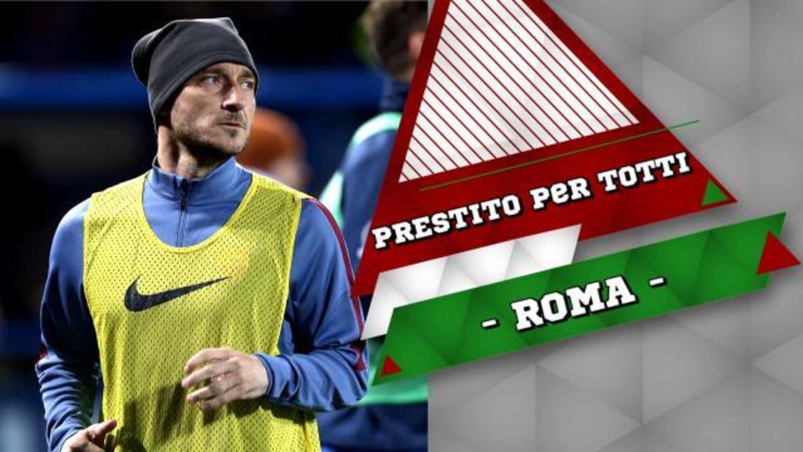 Roma, ipotesi prestito per Totti
