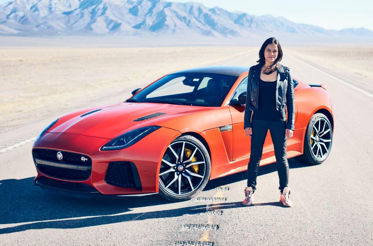 Michelle Rodriguez, Fast and Furious con la nuova F-Type