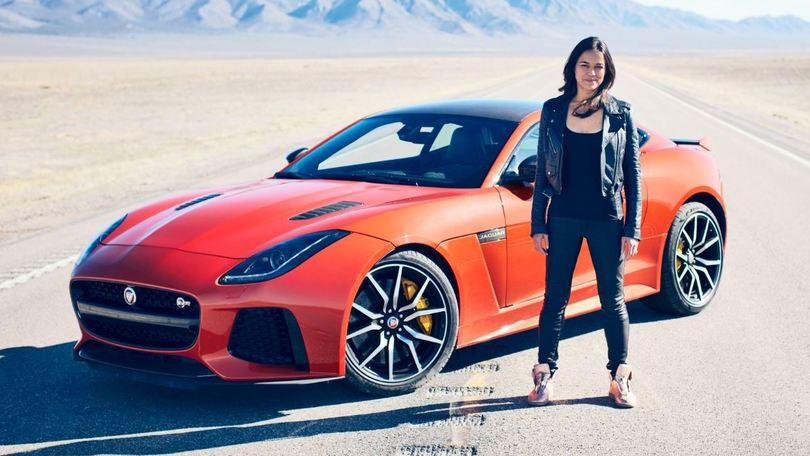 Michelle Rodriguez, Fast and Furious con la nuova F-Type