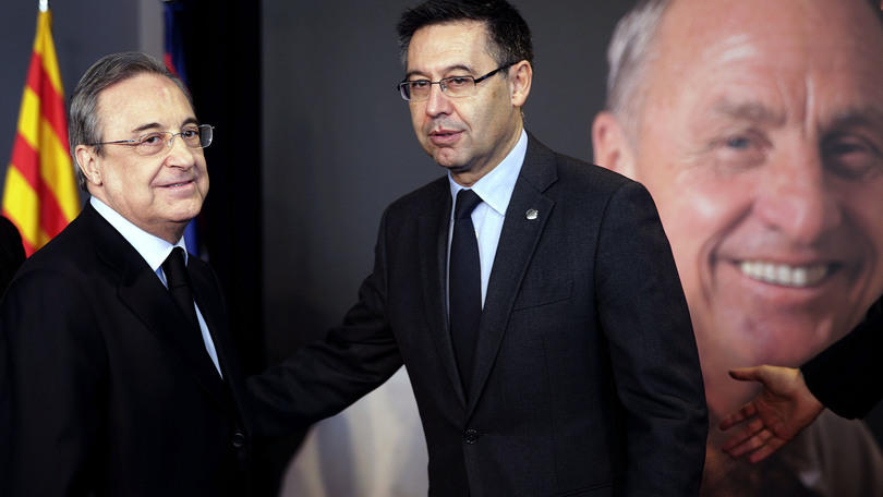 Real, Perez al Camp Nou per rendere omaggio a Cruyff