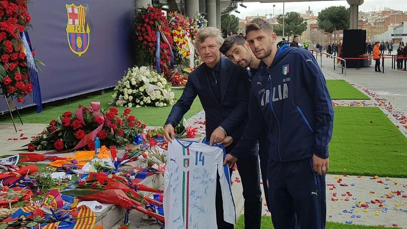 Dall'Under 21 l'omaggio del calcio italiano a Cruyff