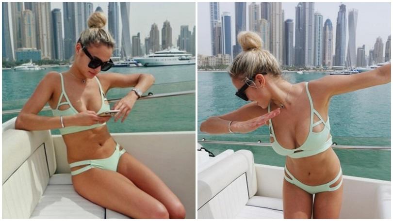 Rose Bertram, dab dance a Dubai per lady Van der Wiel