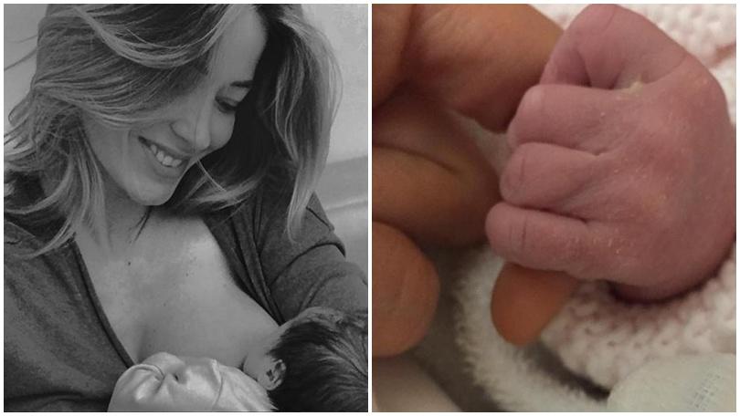 Elena Santarelli super mamma: la prima foto della piccola Greta