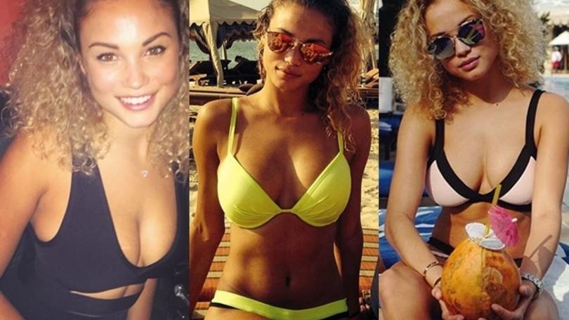 Stephanie Rose Bertram prima della dab dance