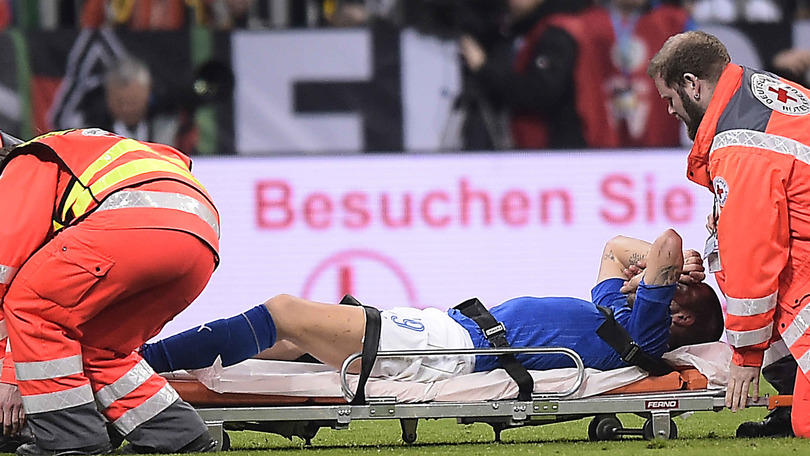 Bonucci Infortunato: Stiramento alla coscia in Germania-Italia Bonucci Infortunato: Stiramento alla coscia in Germania-Italia