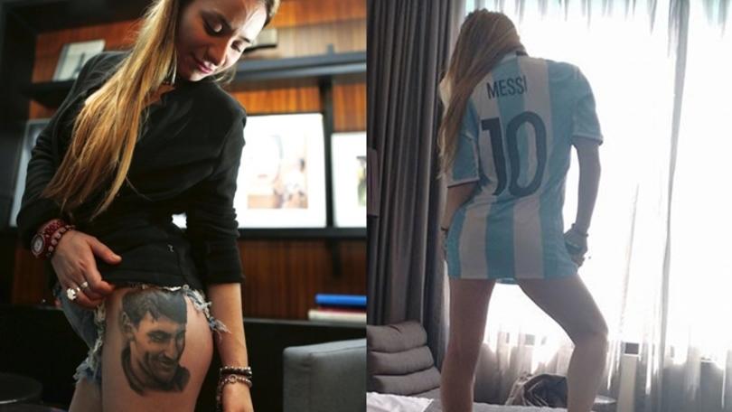Argentina, pazza per Messi: il tatuaggio è osè