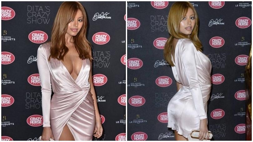 Zahia Dehar incidente hot: sotto il vestito niente