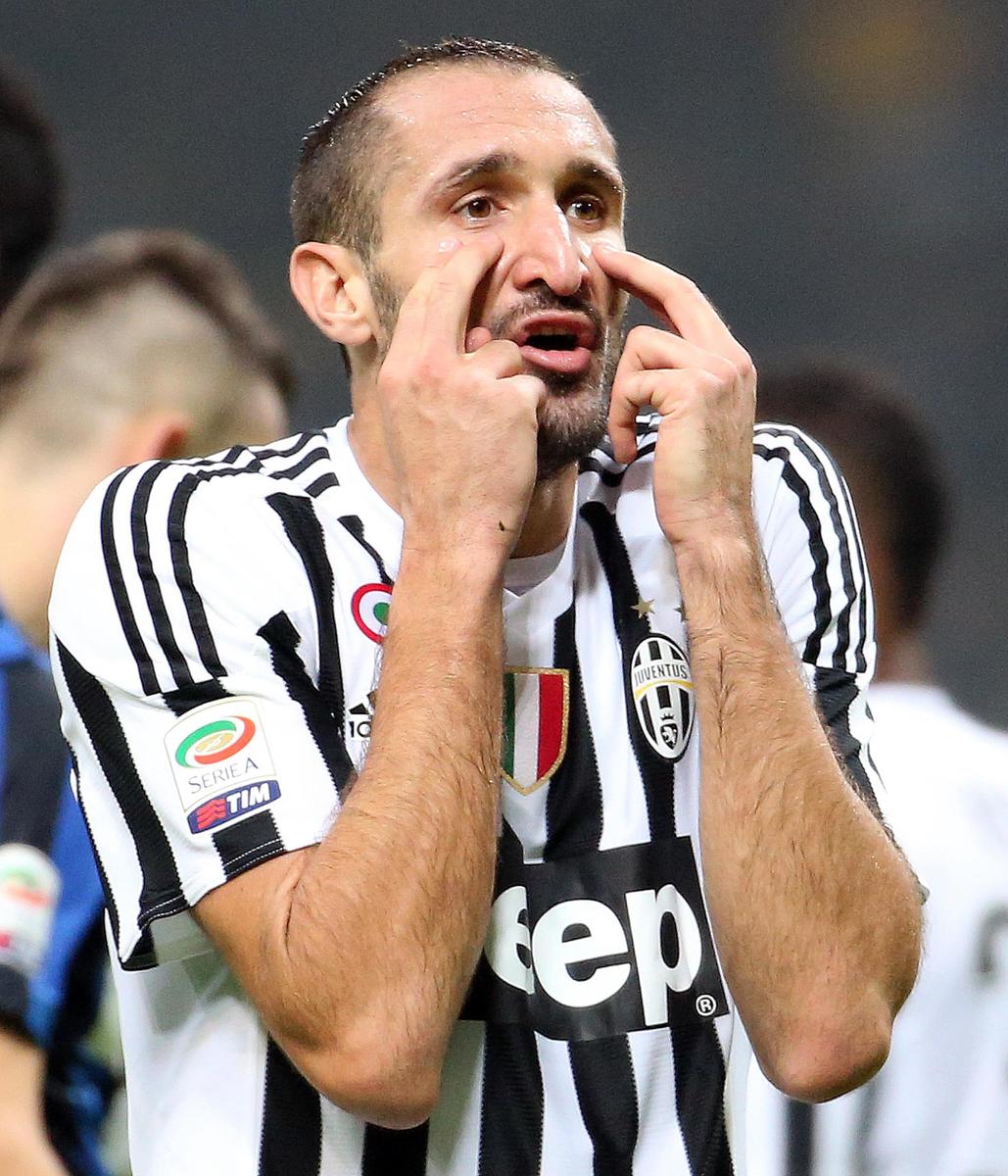 Chiellini, tackle sul Napoli: «Macché arbitri, Juve prima perché la più forte»