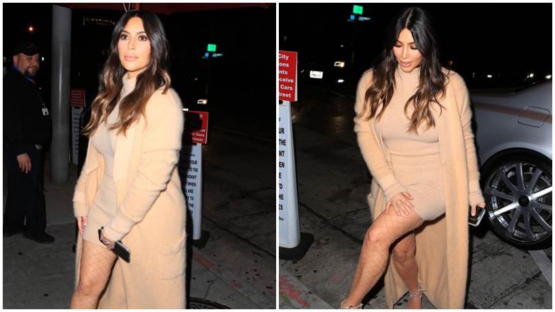 Kim Kardashian, lo spacco è da brividi