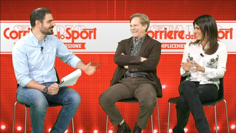 Valeria Solarino e Giulio Scarpati al Corriere dello Sport-Stadio: «Totti è il Kubrick del calcio»