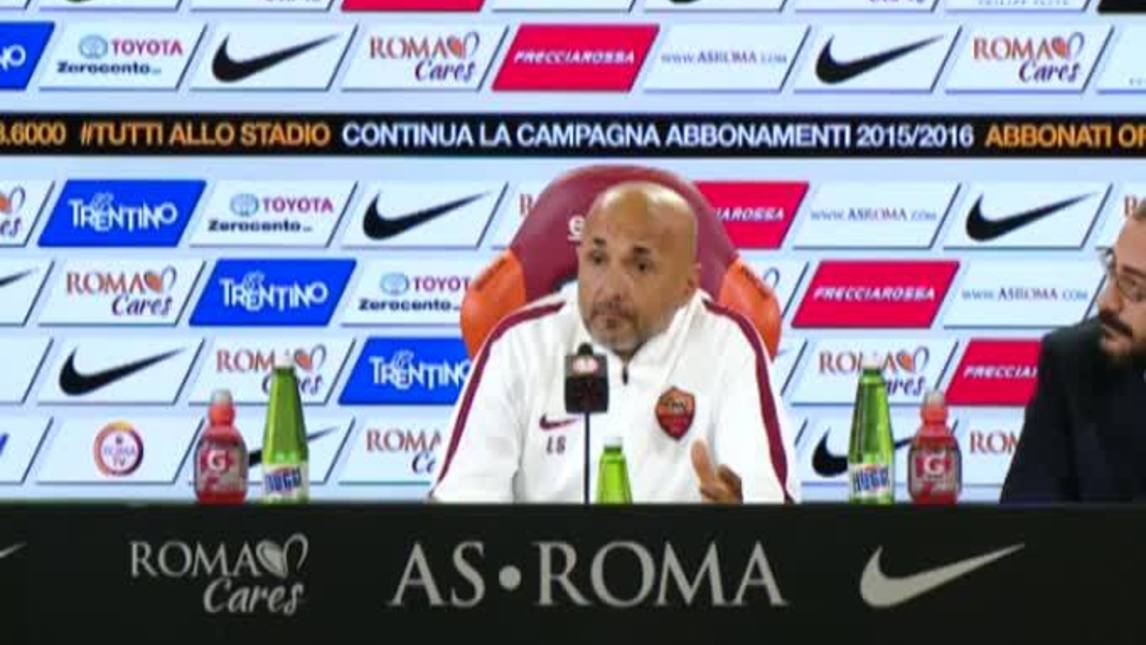 Spalletti: "I nostri tifosi presenti anche da Testaccio"