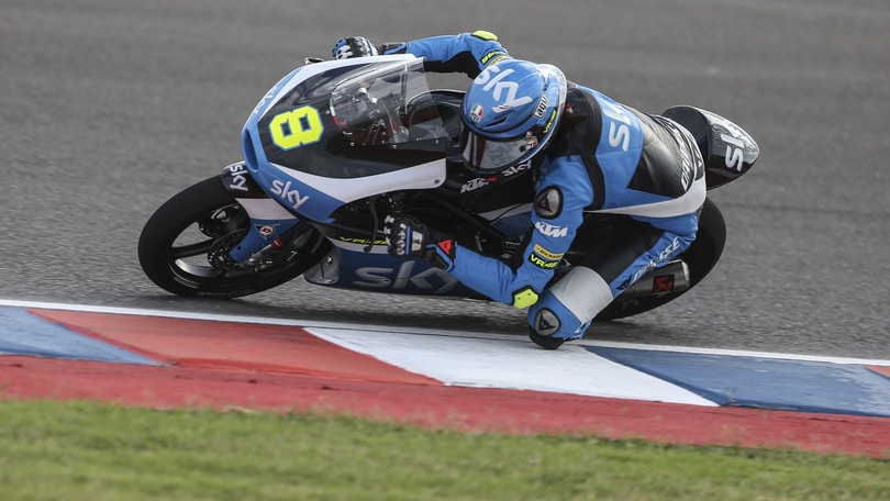Moto3 Sky Racing Team VR46, Nieto: «Gara dura sul bagnato»