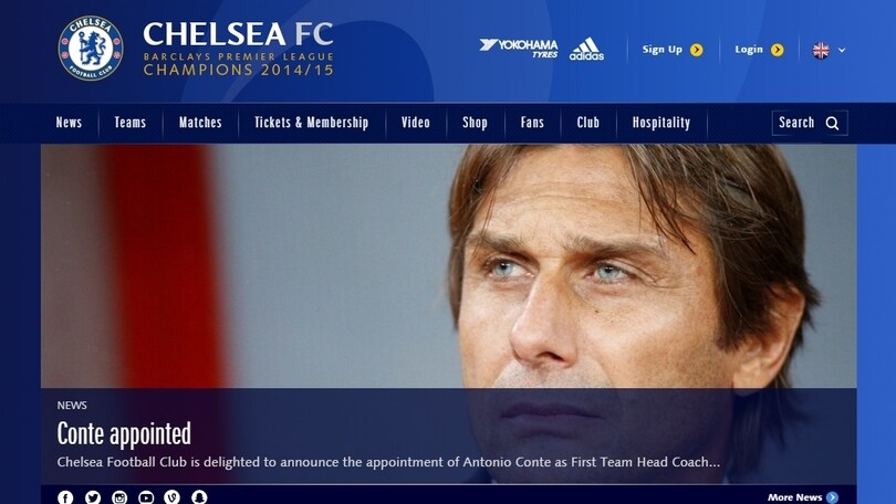 Calciomercato Premier League, ufficiale Conte al Chelsea: «Non vedo l'ora»