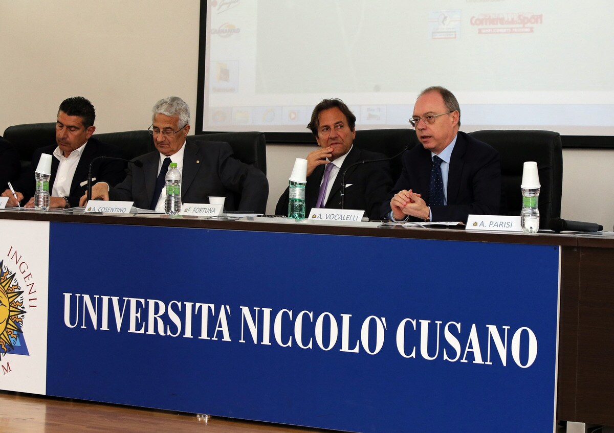 Calcio e alimentazione, il convegno della Lega Nazionale Dilettanti all'UniCusano con Vocalelli