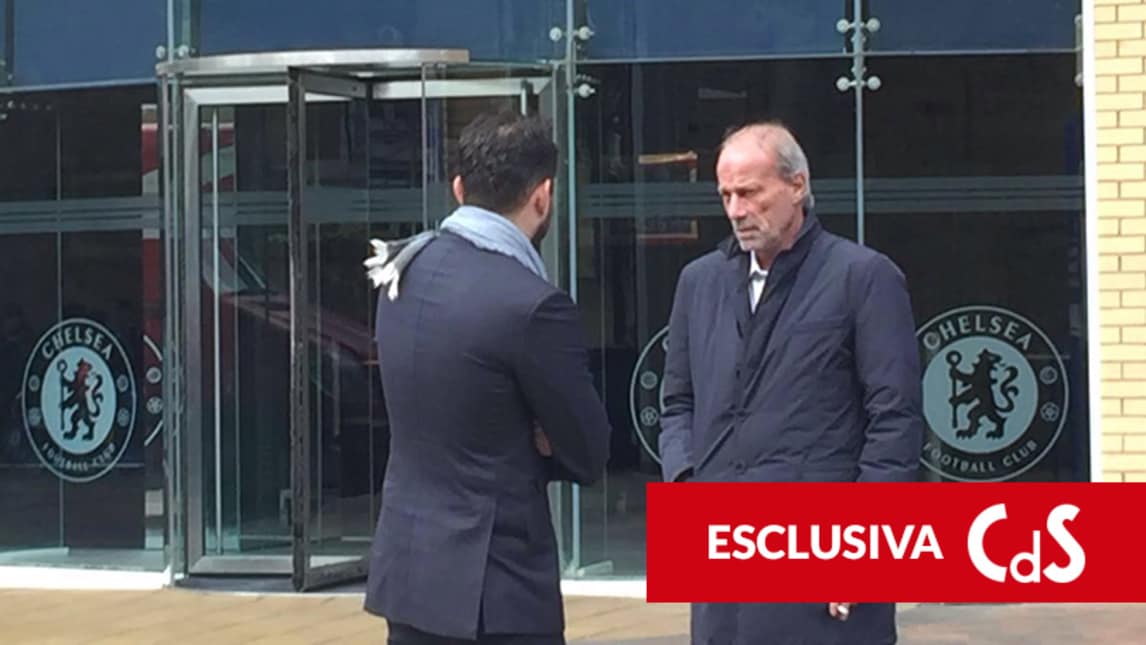 FOTO 8 aprile 2016, ore 13.54: Sabatini dal Chelsea
