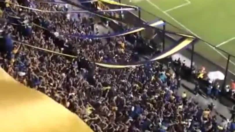 Rigore contro il Boca ma la curva non smette di cantare