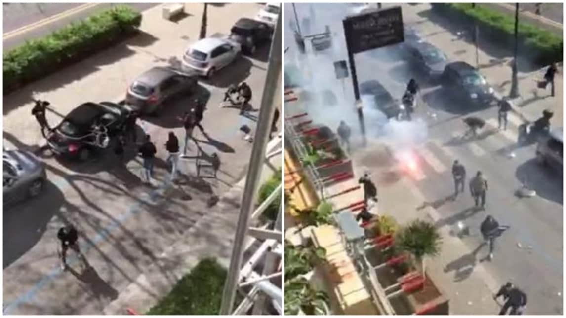 Palermo-Lazio, maxi rissa tra i tifosi: tre feriti