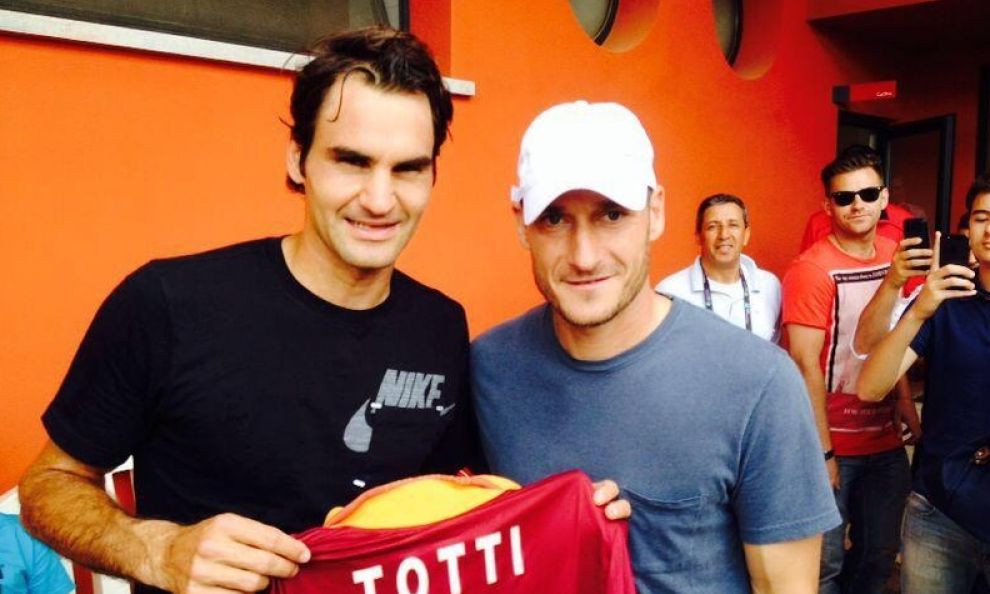 Roma, Federer sta con Totti: «Nessuno può dirci quando smettere»